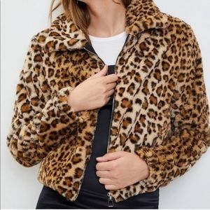Kendall &  Kylie Animal Print Jacket
